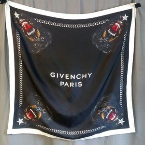 Givenchy Rottweiler Silk Scarf 35"- Pre-Owned